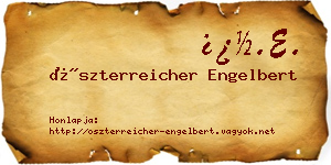 Öszterreicher Engelbert névjegykártya